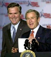 Jeb and George Bush